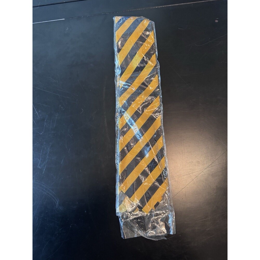 WeiShang Yellow Gold Black Striped Necktie Mens Tie Costume School New